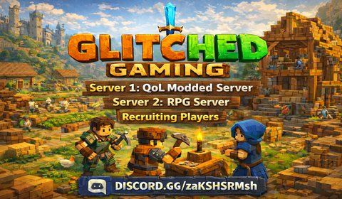 Glitched Gaming's Hytale RPG Server banner