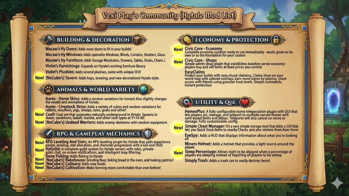 Vexi Play β Hytale Server banner